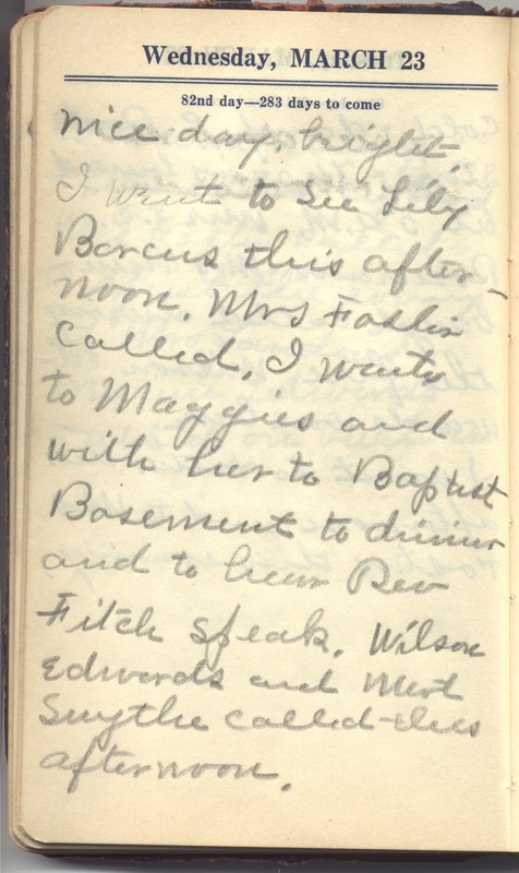 Roberta Hopkins' Diary 1927 (p. 88)