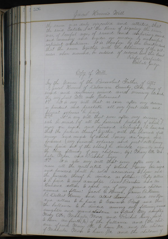 Delaware County Ohio Will Records Vol. 6 1876-1883 (p. 579)