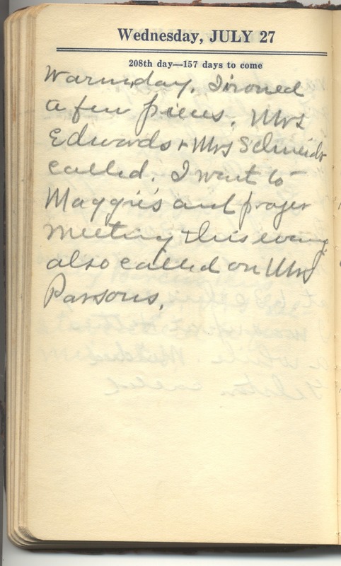 Roberta Hopkins' Diary 1927 (p. 214)