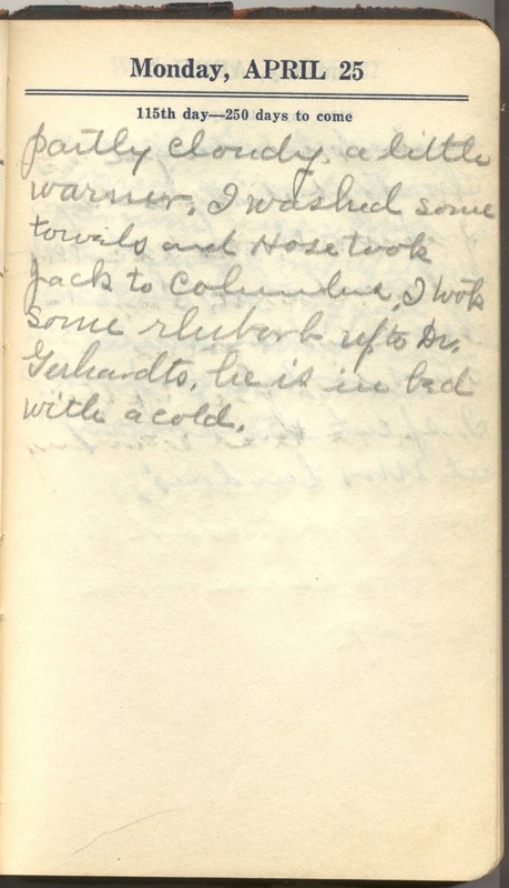 Roberta Hopkins' Diary 1927 (p. 121)