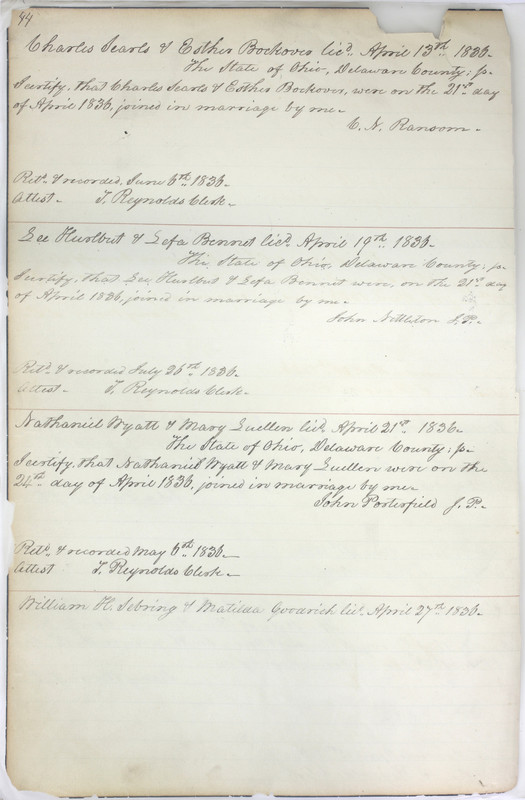 Marriage Records Vol.1 1835-1845 (p. 48)