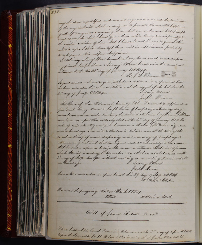 Delaware County Ohio Will Records Vol. 2 1835-1850 (p. 303)