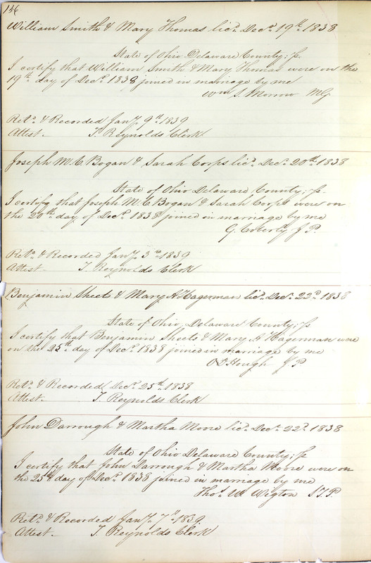 Marriage Records Vol.1 1835-1845 (p. 160)