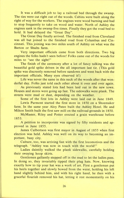 Our Frontier 1800-1860 and the Birth of Our Town of Ashley 1849 (p. 27)