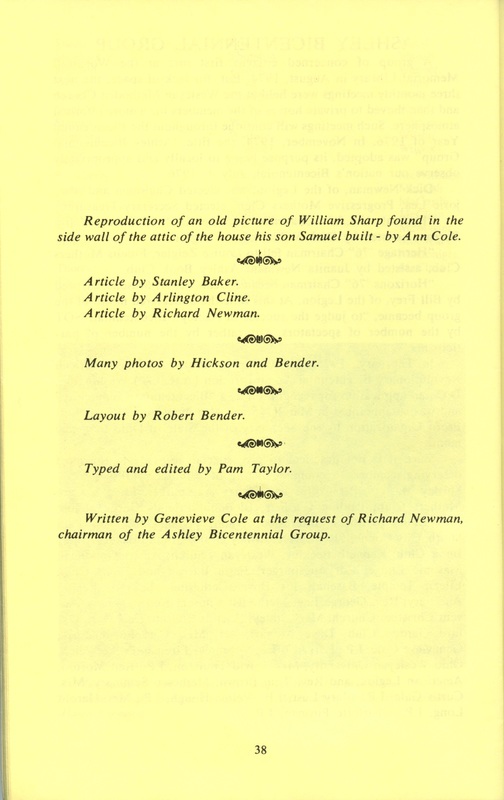 Our Frontier 1800-1860 and the Birth of Our Town of Ashley 1849 (p. 39)