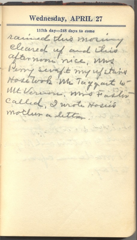 Roberta Hopkins' Diary 1927 (p. 123)