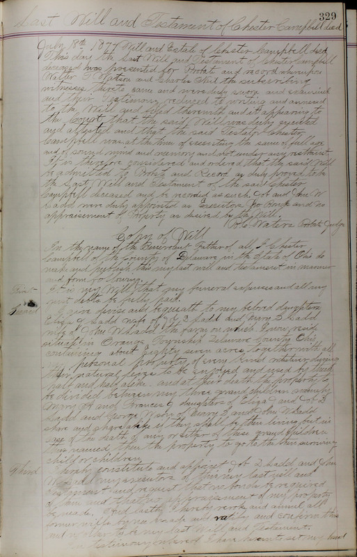 Delaware County Ohio Will Records Vol. 5 1869-1876 (p. 362)