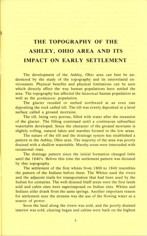 Our Frontier 1800-1860 and the Birth of Our Town of Ashley 1849 (p. 6)