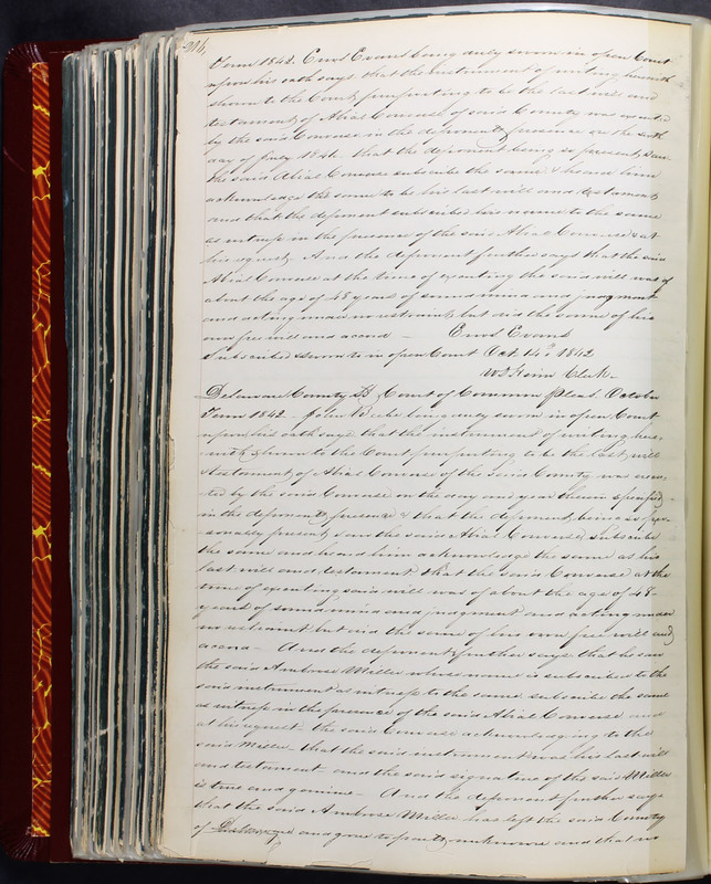 Delaware County Ohio Will Records Vol. 2 1835-1850 (p. 261)