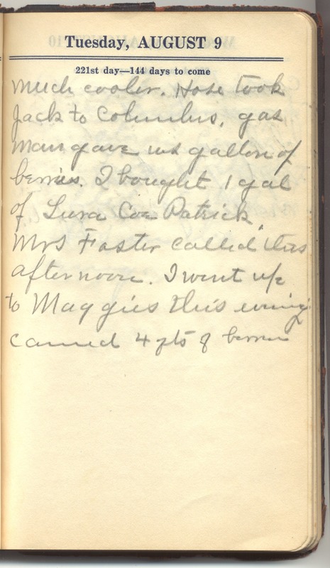 Roberta Hopkins' Diary 1927 (p. 227)