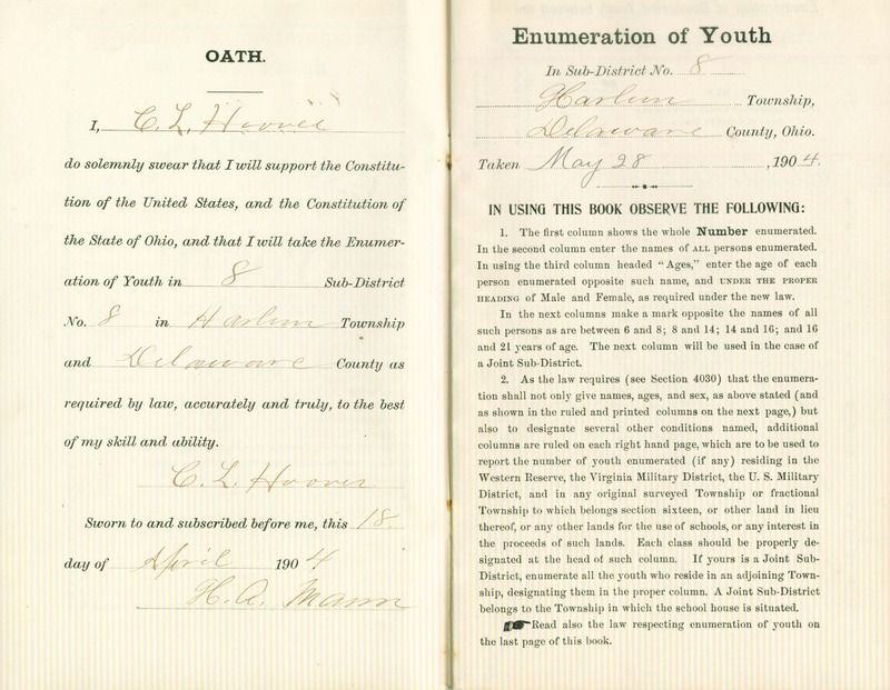 Harlem Township Enumeration of Youth Sub-District 8, May 28, 1904 (p. 3)