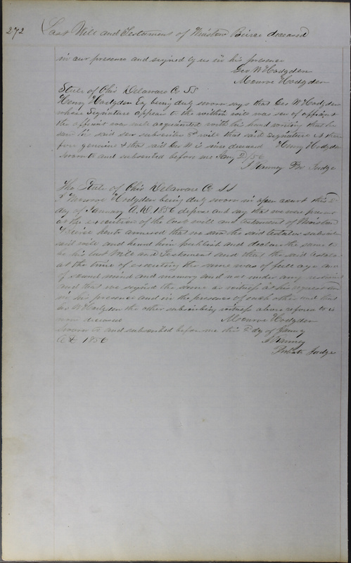 Delaware County Ohio Will Records Vol. 3 1850-1859 (p. 324)