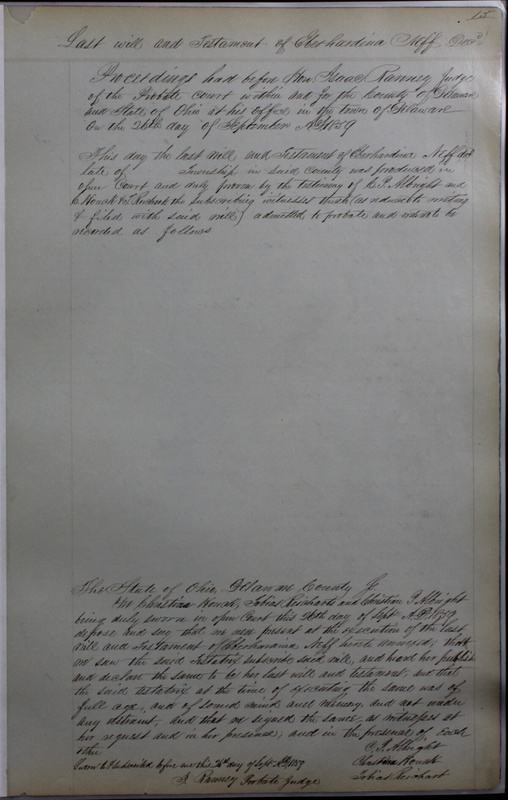 Delaware County Ohio Will Records Vol. 4 1859-1869 (p. 44)