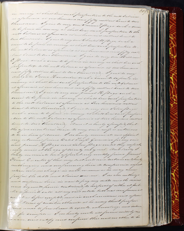 Delaware County Ohio Will Records Vol. 2 1835-1850 (p. 254)