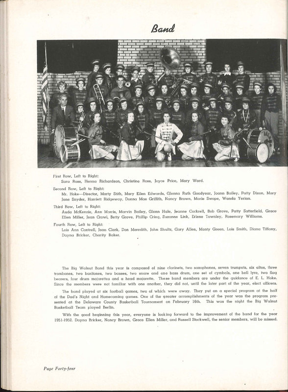 Big Walnut High School Yearbook. 1951: The Flame (49)