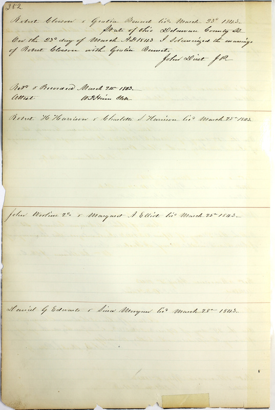 Marriage Records Vol.1 1835-1845 (p. 386)