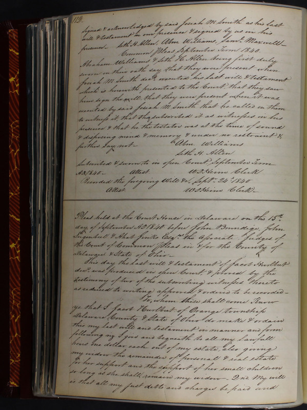 Delaware County Ohio Will Records Vol. 2 1835-1850 (p. 157)