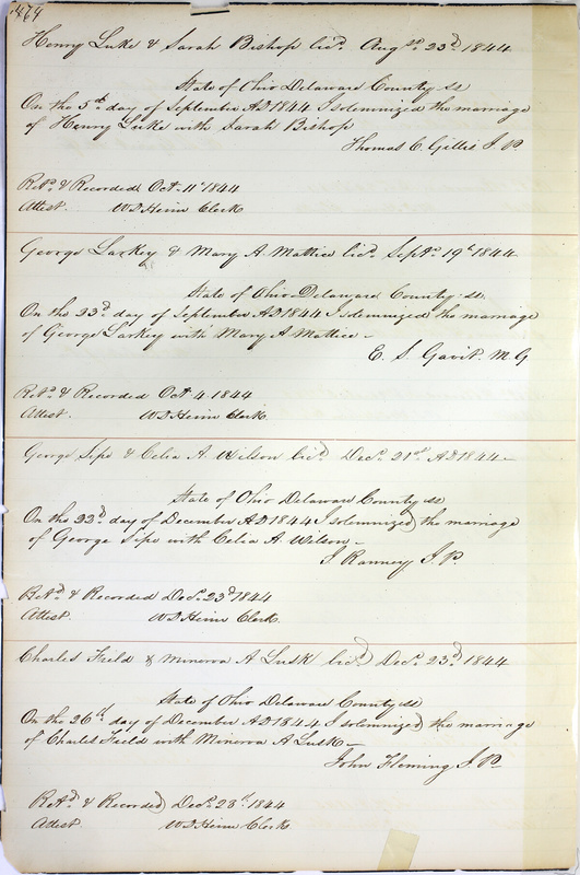 Marriage Records Vol.1 1835-1845 (p. 468)