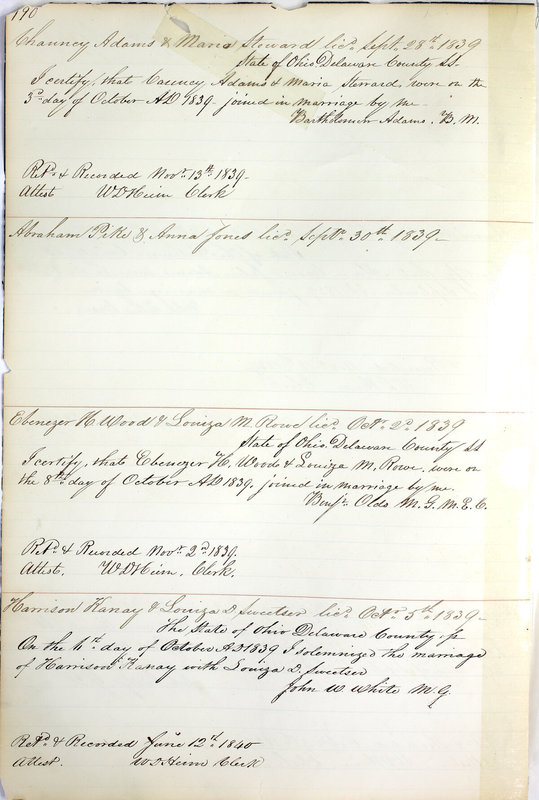 Marriage Records Vol.1 1835-1845 (p. 194)