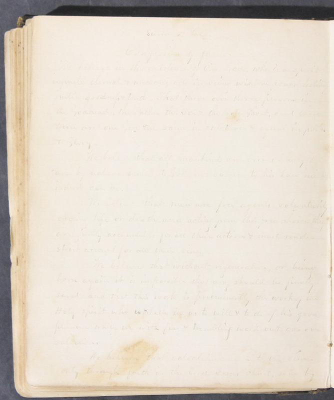 Sessional Records of the 1st Presbyterian Church of Trenton, Delaware Co., Ohio, 1831 (p. 122)