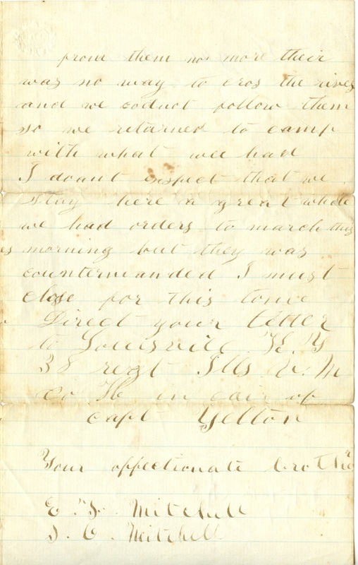 Mitchell Family Civil War Letters (p. 32)