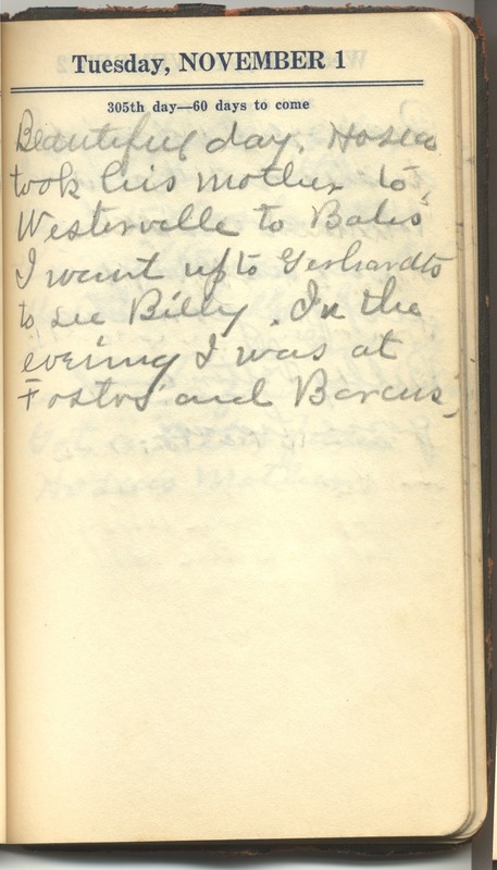 Roberta Hopkins' Diary 1927 (p. 311)