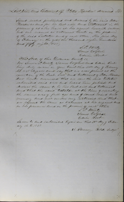 Delaware County Ohio Will Records Vol. 3 1850-1859 (p. 432)