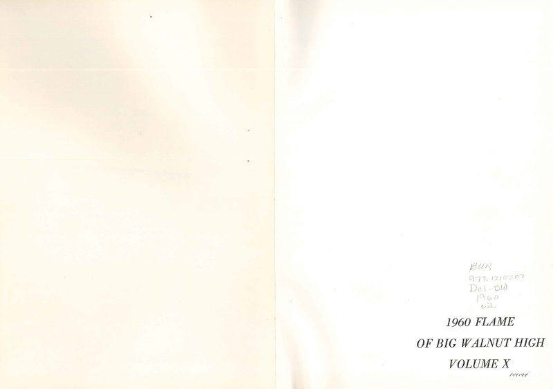 Big Walnut High School Yearbook. 1960: The Flame (p. 3)