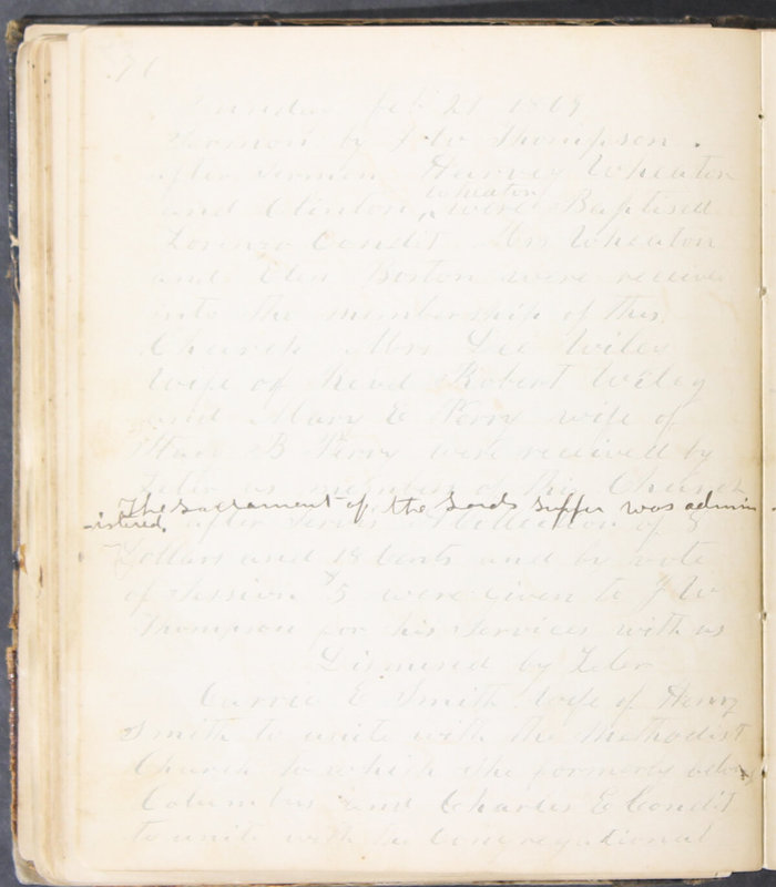 Sessional Records of the 1st Presbyterian Church of Trenton, Delaware Co., Ohio, 1831 (p. 82)