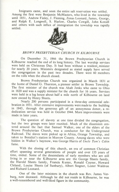 Kilbourne Bicentennial Day Program (p. 12)