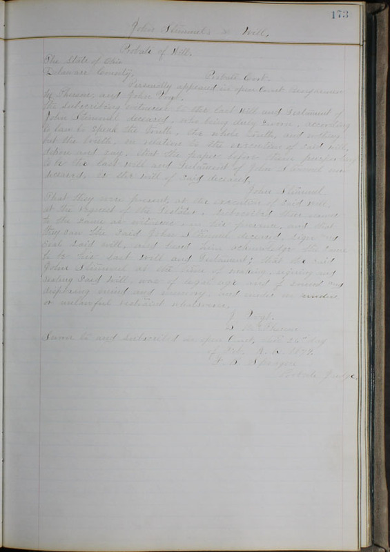 Delaware County Ohio Will Records Vol. 6 1876-1883 (p. 230)