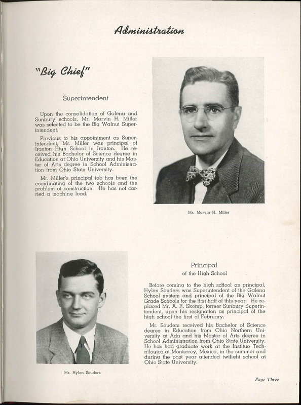 Big Walnut High School Yearbook. 1951: The Flame (8)