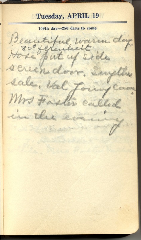 Roberta Hopkins' Diary 1927 (p. 115)