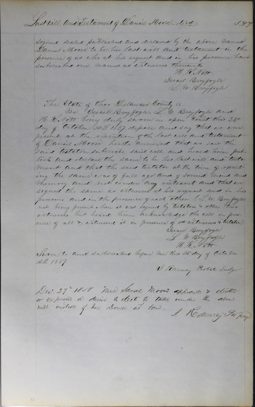 Delaware County Ohio Will Records Vol. 3 1850-1859 (p. 428)