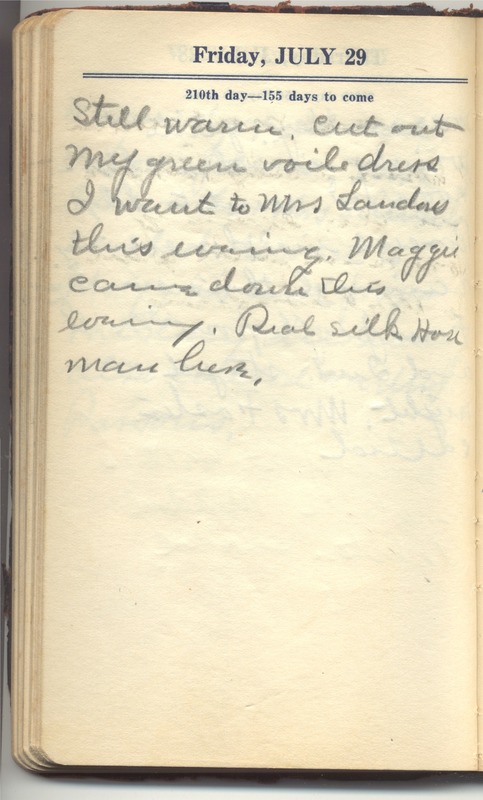 Roberta Hopkins' Diary 1927 (p. 216)