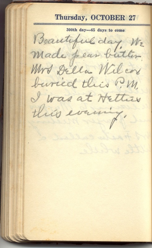 Roberta Hopkins' Diary 1927 (p. 306)