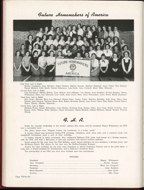 Big Walnut High School Yearbook. 1951: The Flame (41)