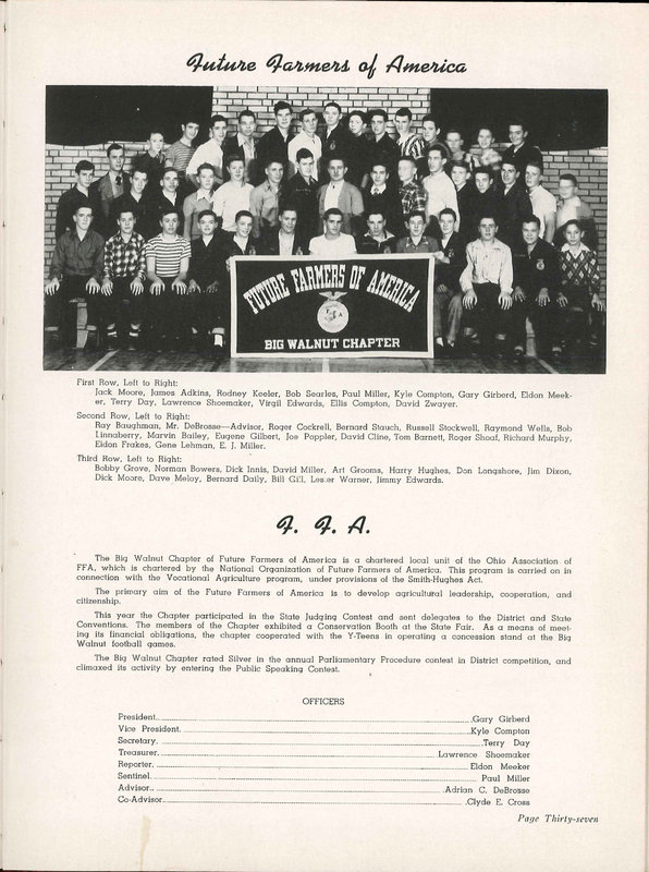 Big Walnut High School Yearbook. 1951: The Flame (42)