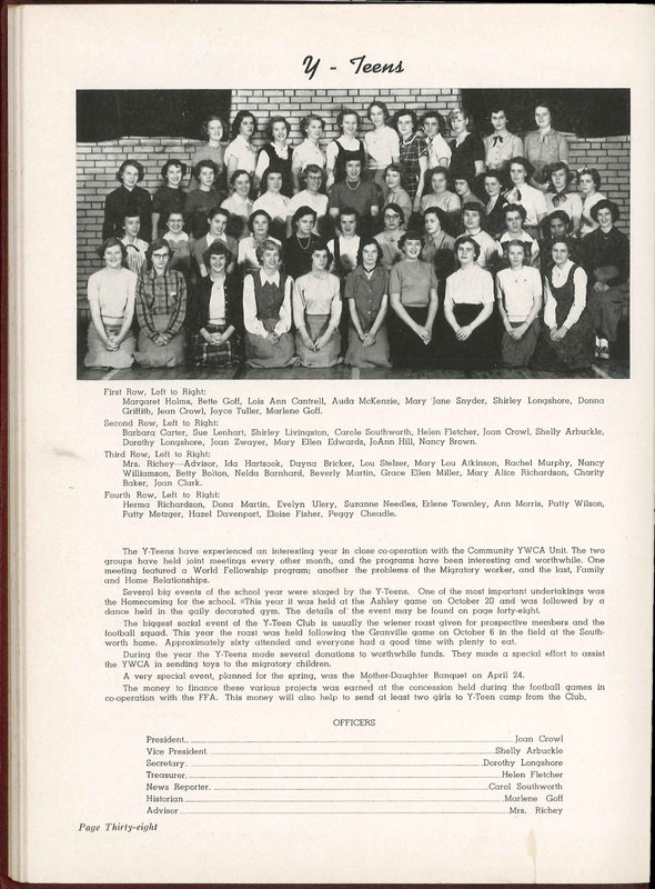 Big Walnut High School Yearbook. 1951: The Flame (43)