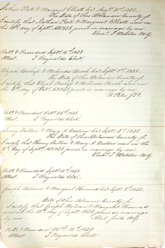 Marriage Records Vol.1 1835-1845 (p. 144)