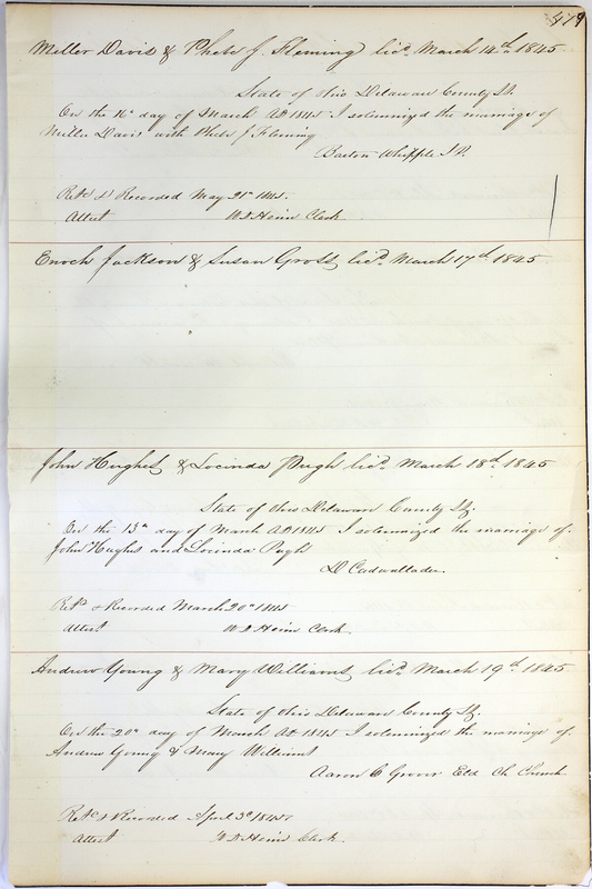 Marriage Records Vol.1 1835-1845 (p. 483)