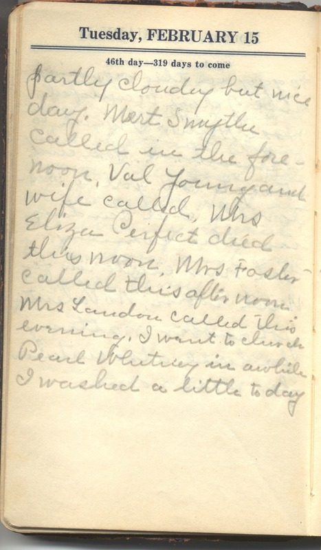 Roberta Hopkins' Diary 1927 (p. 52)