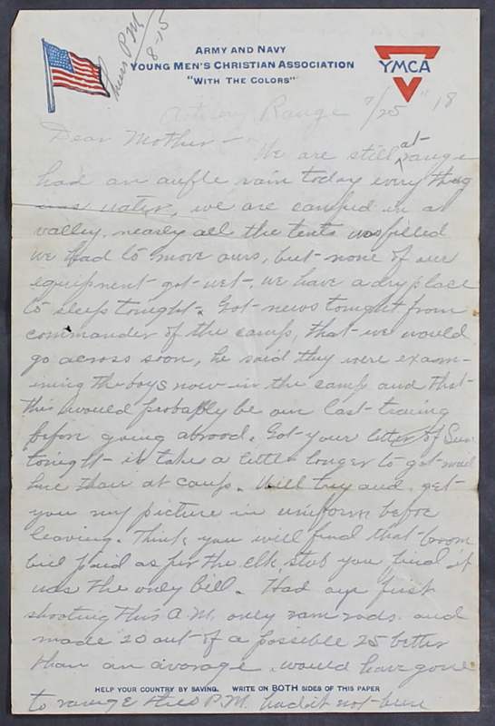 Charlie C. Bricker World War I Letters (p. 21)