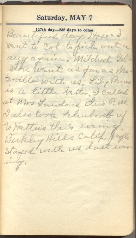 Roberta Hopkins' Diary 1927 (p. 133)