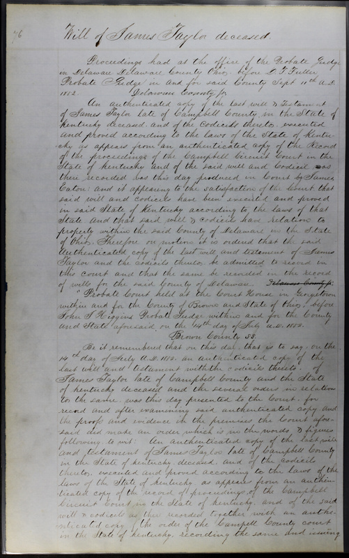 Delaware County Ohio Will Records Vol. 3 1850-1859 (p. 128)