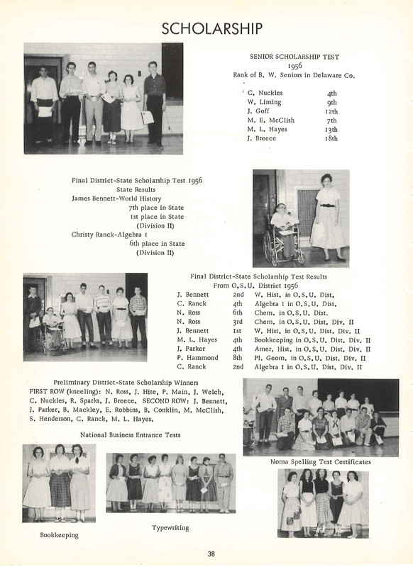 Big Walnut High School Yearbook. 1957: The Flame  (41)