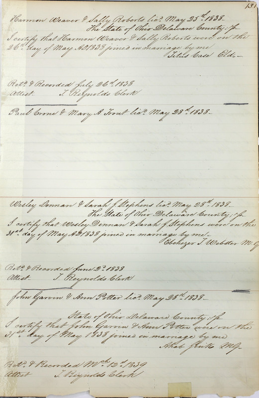 Marriage Records Vol.1 1835-1845 (p. 135)