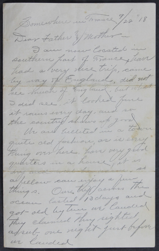 Charlie C. Bricker World War I Letters (p. 60)