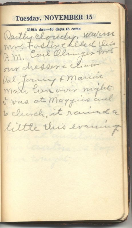 Roberta Hopkins' Diary 1927 (p. 325)