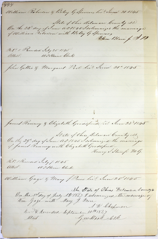 Marriage Records Vol.1 1835-1845 (p. 498)